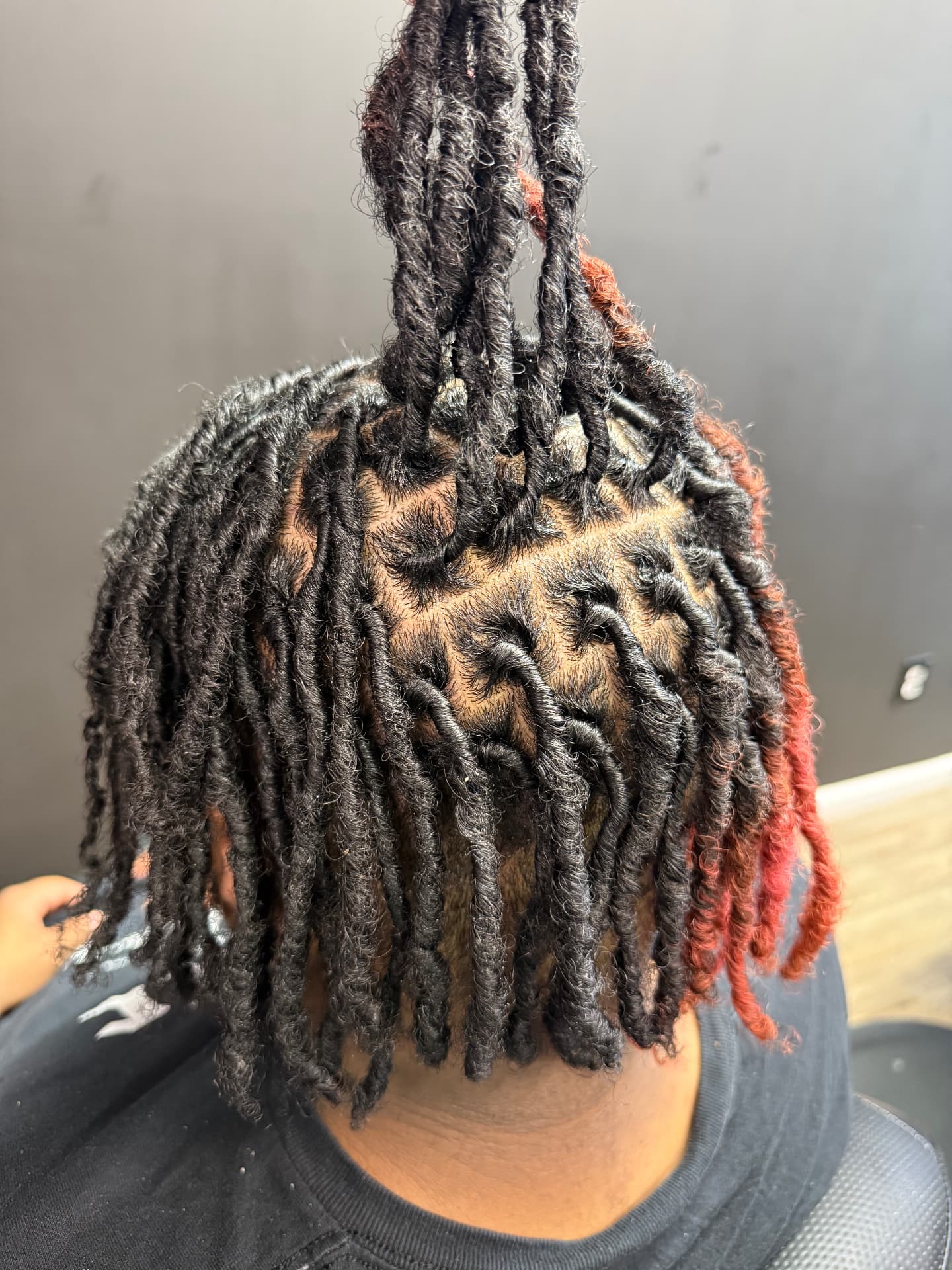 Freshly retwisted locs